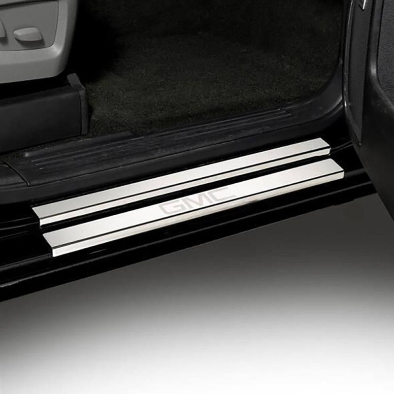 GMC Sierra 1500 Door Sills - Putco - GMC Etching - Stainless Steel - `14-`19