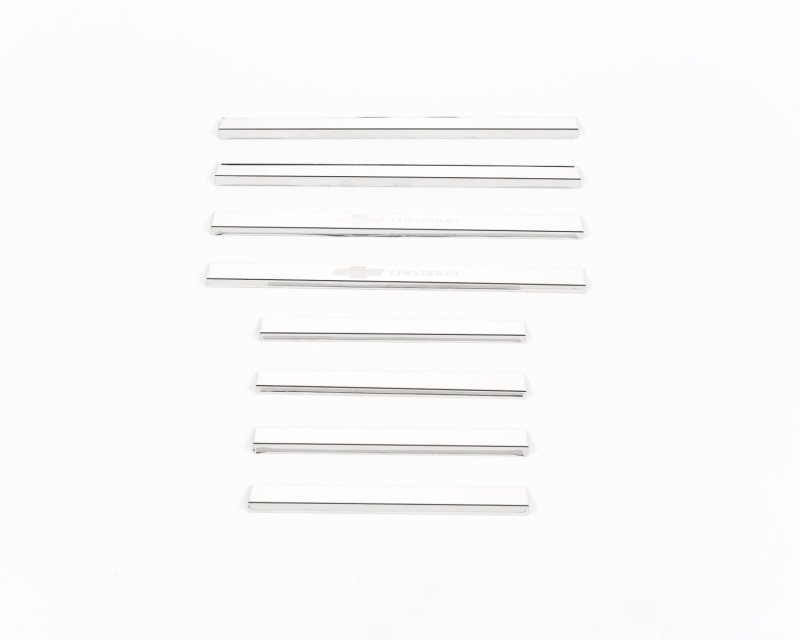 Chevrolet Silverado Door Sills - Putco - Chevrolet Etching - Stainless Steel - `14-`18