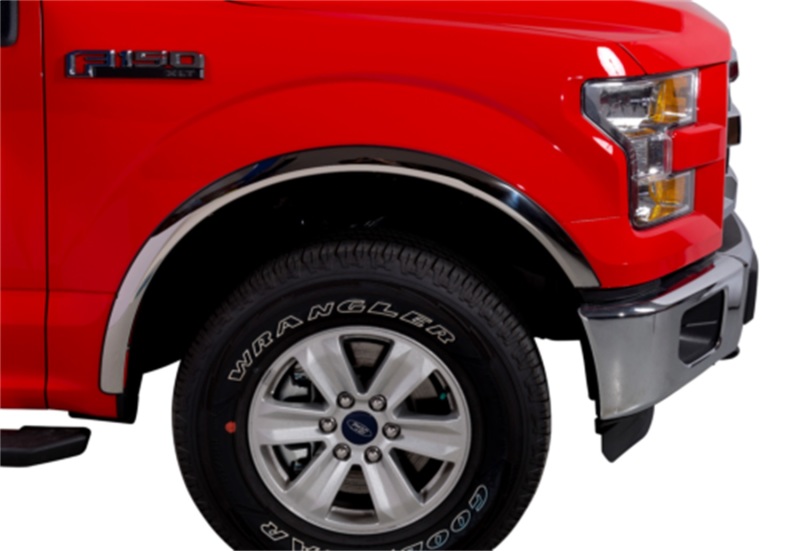 Ford F-150 Fender Trim - Putco - 304 Stainless Steel - Polished Stainless Steel - `21-`26 Ford F-150 Fender Trim - Putco - 304 Stainless Steel - Polished Stainless Steel - `21-`26