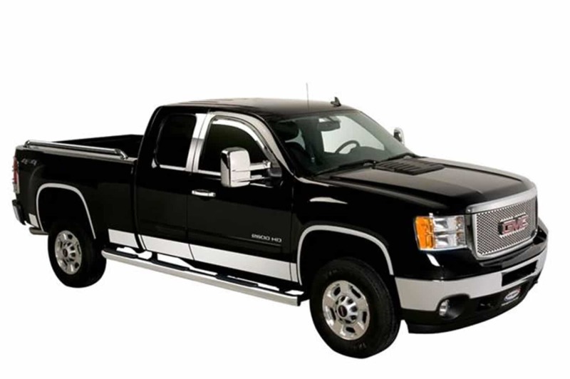Chevrolet Silverado Steel Rocker Panels - Putco - Stainless Steel - `15-`19