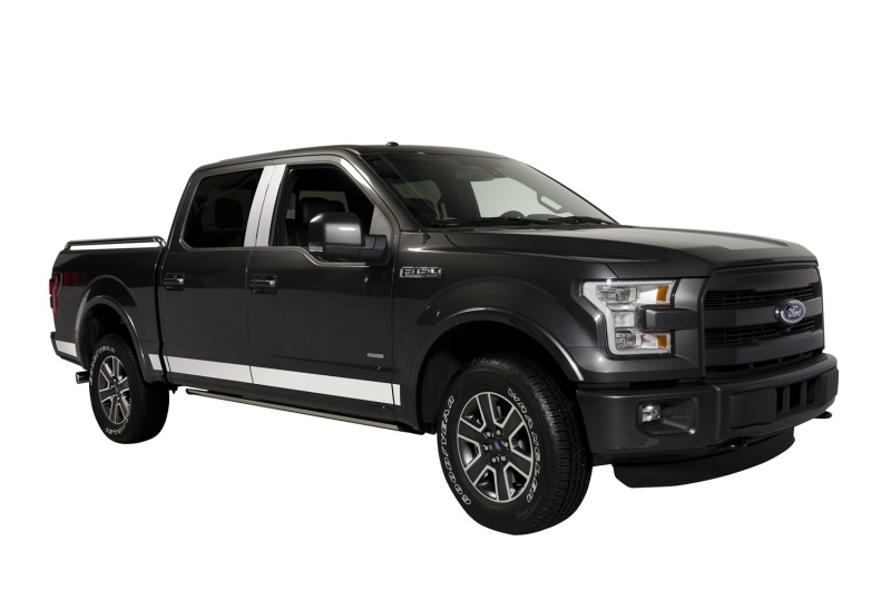Ford F-150 Rocker Panels - Putco - Stainless Steel - `15-`20 Ford F-150 Rocker Panels - Putco - Stainless Steel - `15-`20