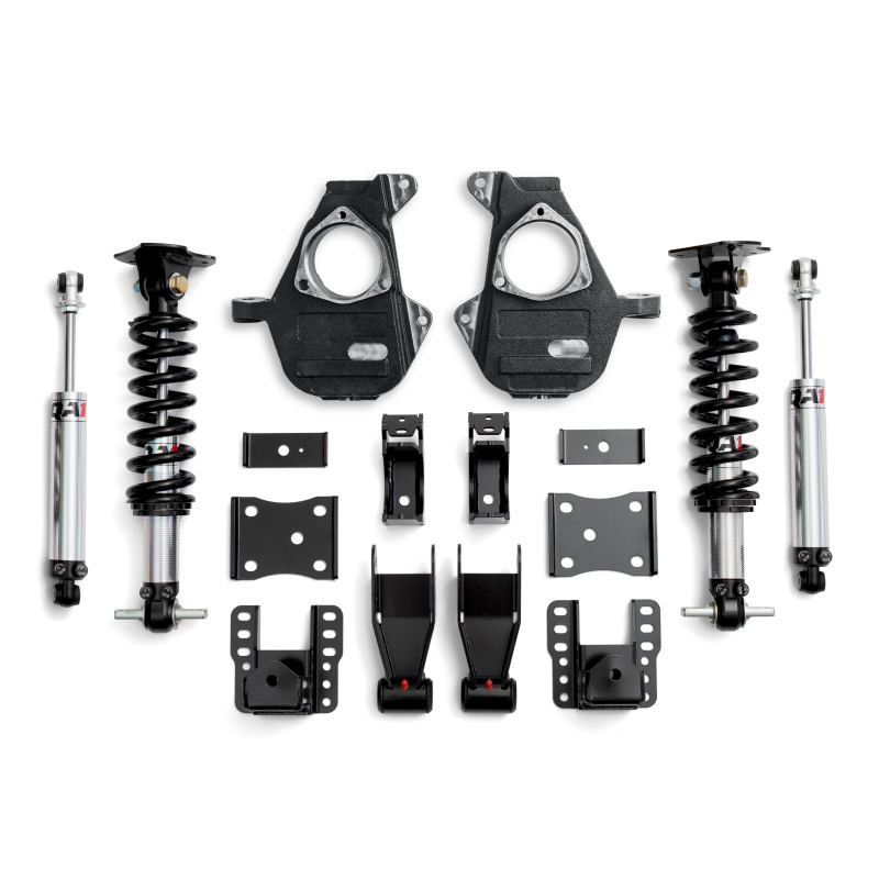 GMC Sierra 1500 Coilover Suspension Kit - Front + Rear - QA1 - Double Adjustable with Drop Spindles - `07-`13