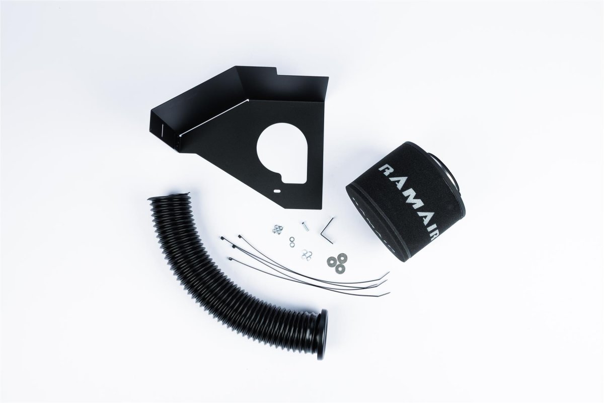 BMW 3 Series E46 Performance Air Intake - Ramair - Foam Cold Air, Heat Shield - Black - 2.5L