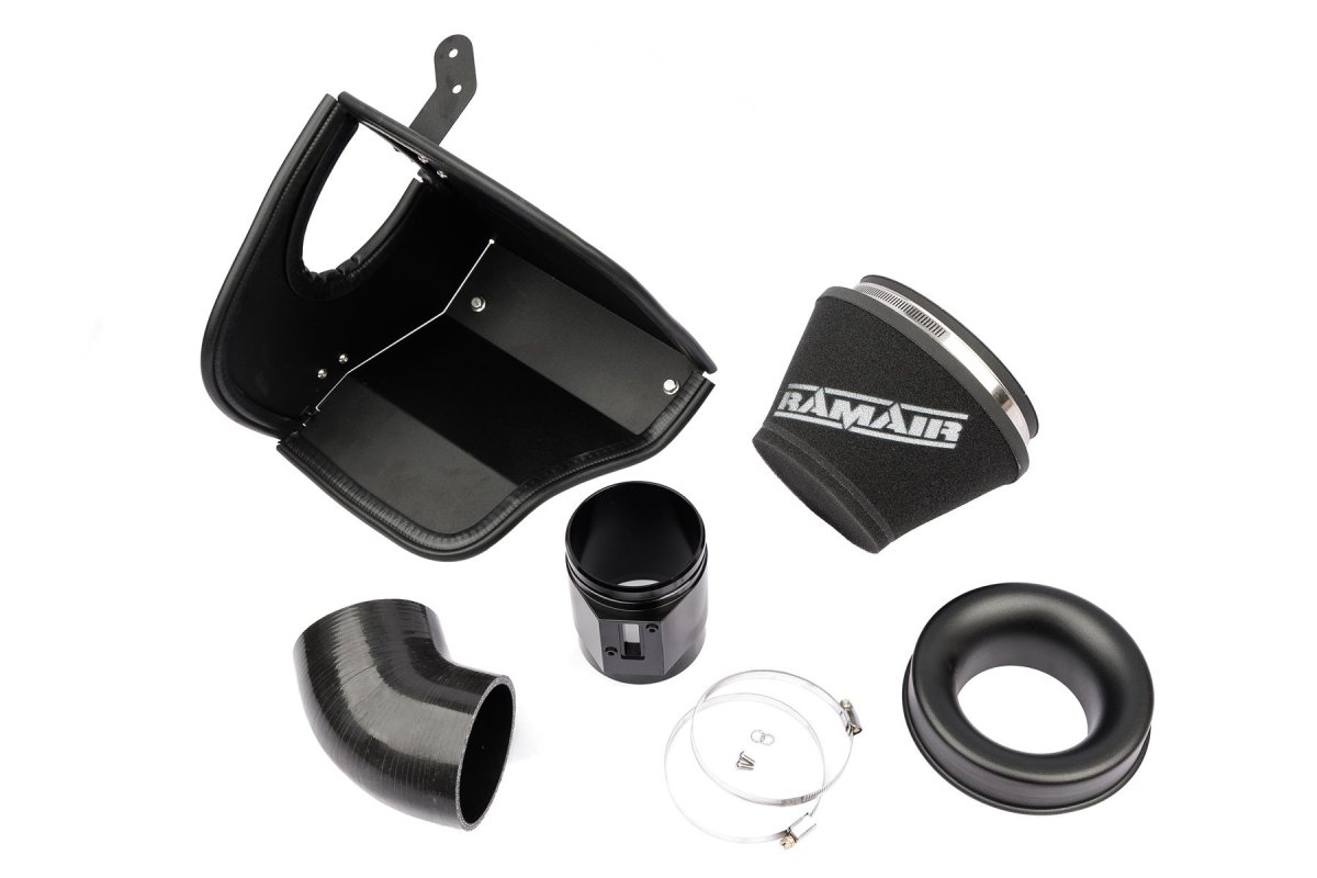 BMW 128ti Performance Air Intake - Ramair - Foam Filter + Heat Shield + CNC MAF Housing - Black - 2.0L B48 - 2020+