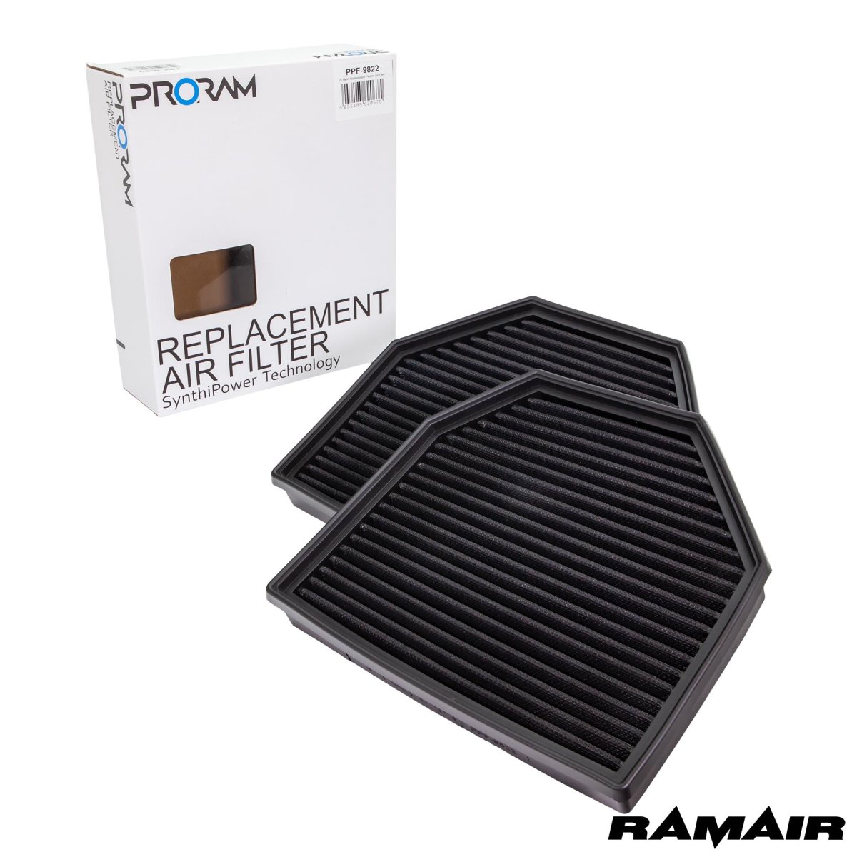 BMW M3 Panel Air Filter - Ramair - Pleated Nanofiber - 3.0L Turbo
