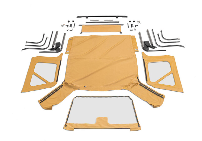 Jeep Wrangler Complete Soft Top Kit - Rampage - Spice Denim - `97-`06