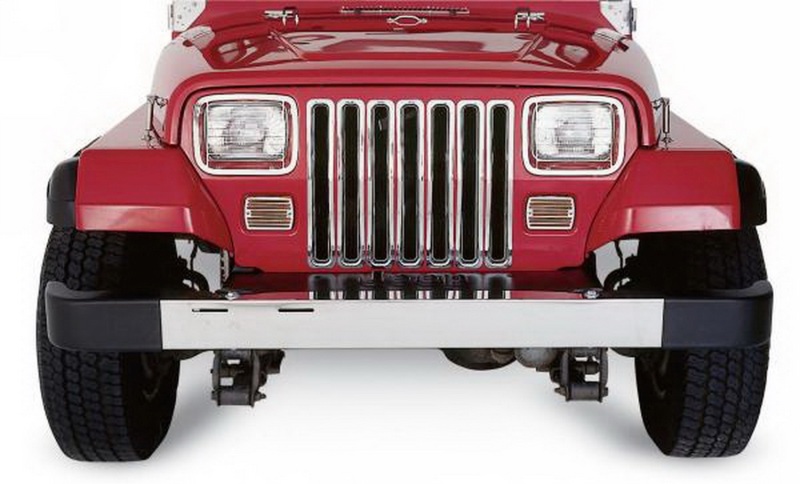 Jeep Wrangler Grille Inserts - Rampage - Chrome - `97-`06