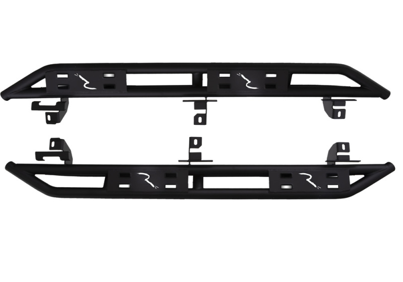 Jeep Wrangler JK Unlimited Side Steps - Rampage - TrailCrawler - Black - `07-`18 Jeep Wrangler JK Unlimited Side Steps - Rampage - TrailCrawler - Black - `07-`18