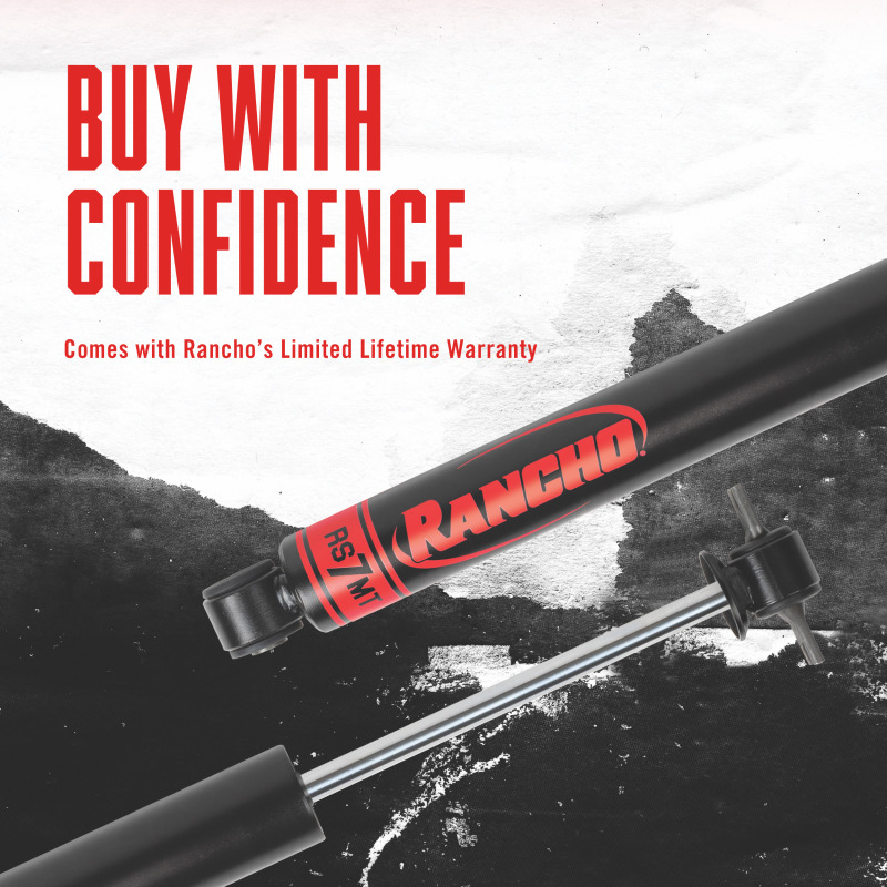 GMC Canyon Shocks - Rancho - RS7MT Monotube - Black satin - `15-`22