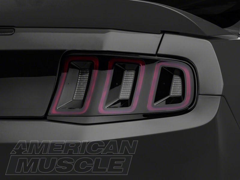Ford Mustang Tail Light Conversion Trim - Rear - Raxiom - Gloss Black - `10-`12