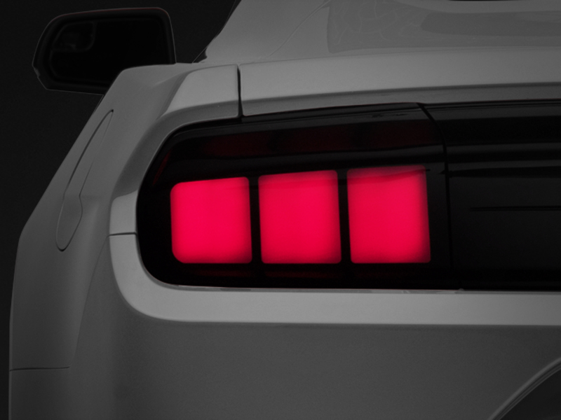 Ford Mustang LED Taillights - Rear - Raxiom - Profile - Gloss Black Housing, Smoked Lens - `15-`22 Ford Mustang LED Taillights - Rear - Raxiom - Profile - Gloss Black Housing, Smoked Lens - `15-`22