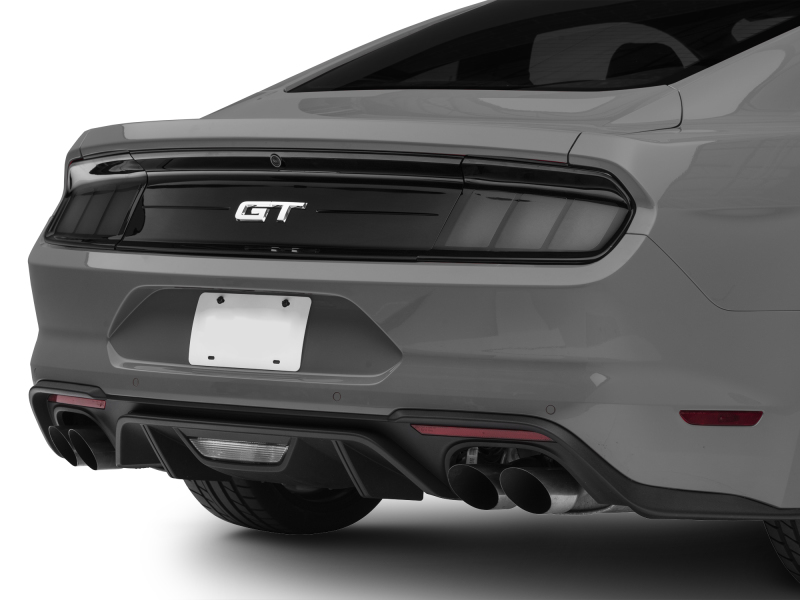 Ford Mustang LED Taillights - Rear - Raxiom - Profile - Gloss Black Housing, Smoked Lens - `15-`22
