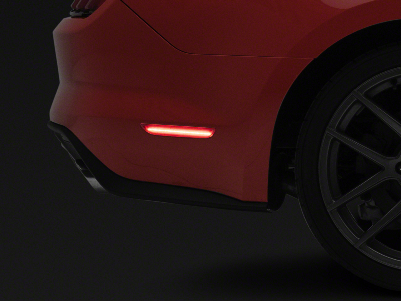 Ford Mustang Side Marker Lights - Rear - Raxiom - Axial Series LED - Red - `15-`23 Ford Mustang Side Marker Lights - Rear - Raxiom - Axial Series LED - Red - `15-`23