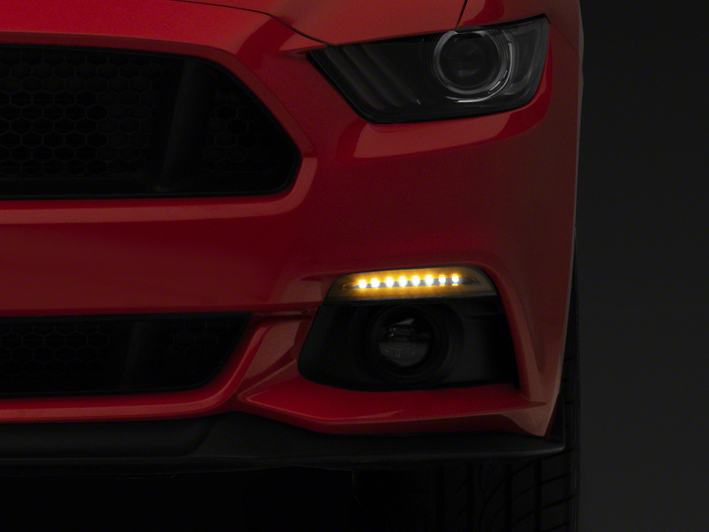 Ford Mustang Turn Signals - Front - Raxiom - Sequential LED - Amber - `15-`17 Ford Mustang Turn Signals - Front - Raxiom - Sequential LED - Amber - `15-`17