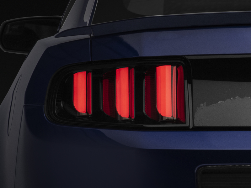 Ford Mustang LED Taillights - Rear - Raxiom - Vector V2 - Black Housing (Clear Lens) - `13-`14 Ford Mustang LED Taillights - Rear - Raxiom - Vector V2 - Black Housing (Clear Lens) - `13-`14
