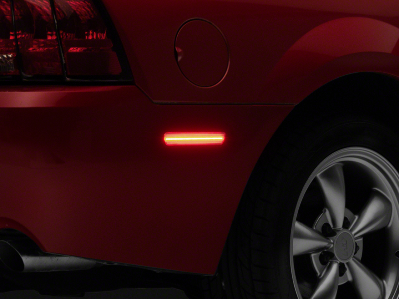 Ford Mustang Side Marker Lights - Rear - Raxiom - Axial Series LED - Red - `99-`04 Ford Mustang Side Marker Lights - Rear - Raxiom - Axial Series LED - Red - `99-`04