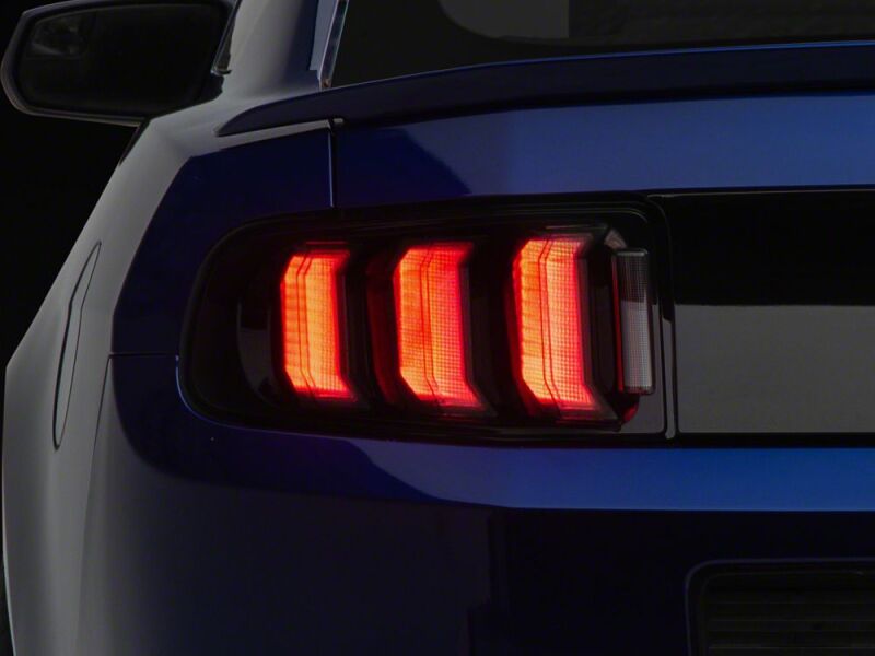 Ford Mustang LED Taillights - Rear - Raxiom - CXR Series - Black - `13-`14