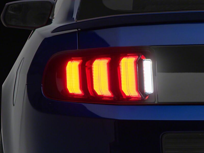 Ford Mustang LED Taillights - Rear - Raxiom - CXR Series - Black - `13-`14