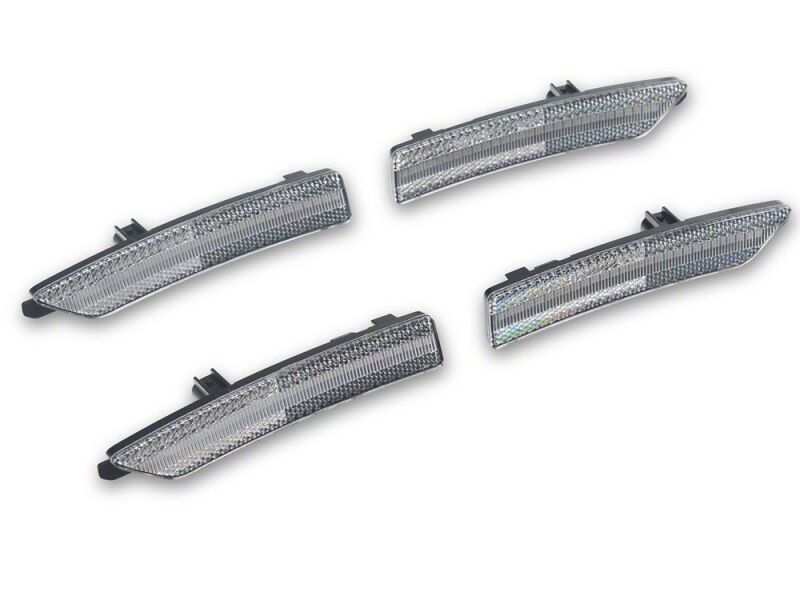 Ford Mustang Side Marker Lights - Raxiom - LED - Clear - `24-`26