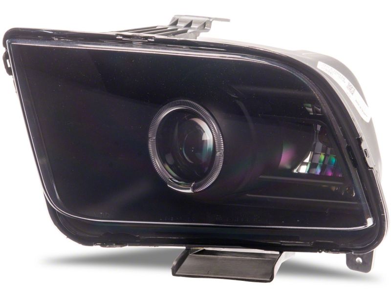 Ford Mustang LED Headlights - Raxiom - LED Halo Accent Lighting, Projector Style Light, Black Housing - Smoked Lens - `05-`09