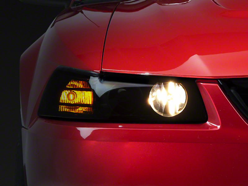 Ford Mustang LED Headlights - Raxiom - Axial Series Projector - Smoked - `99-`04