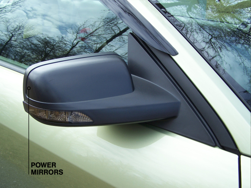 Ford Mustang Side View Mirrors - Driver and Passenger Side - Raxiom - Directional with Turn Signals - Textured Black - `05-`09