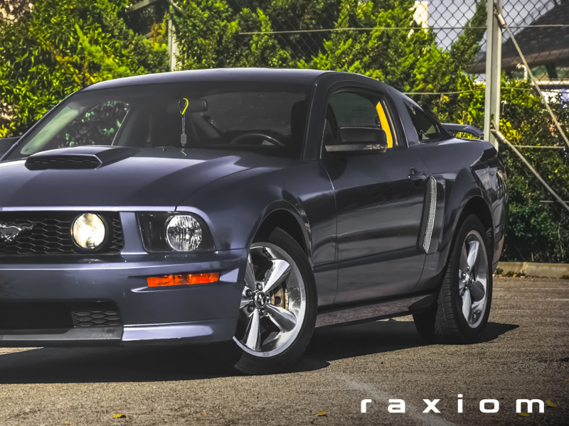 Ford Mustang Side View Mirrors - Driver and Passenger Side - Raxiom - Directional with Turn Signals - Textured Black - `05-`09