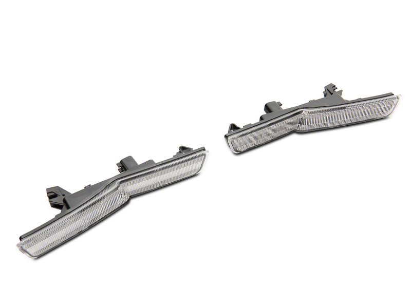 Dodge Challenger LED Side Marker Lights - Front + Rear - Raxiom - Axial Series - Clear - `18-`23