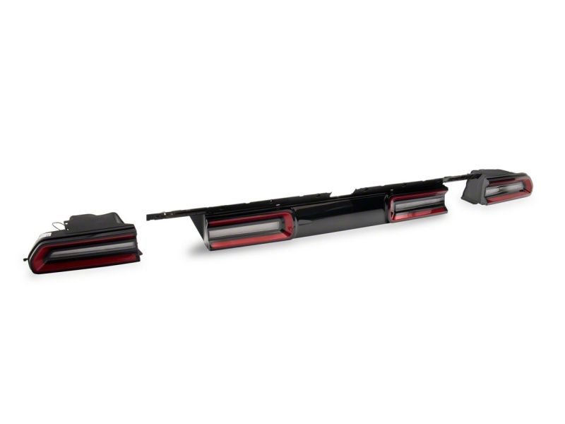 Dodge Challenger LED Taillights - Rear - Raxiom - Sequential Turn Signal, Race Track Inspired - Black Housing, Red Lens - `08-`14