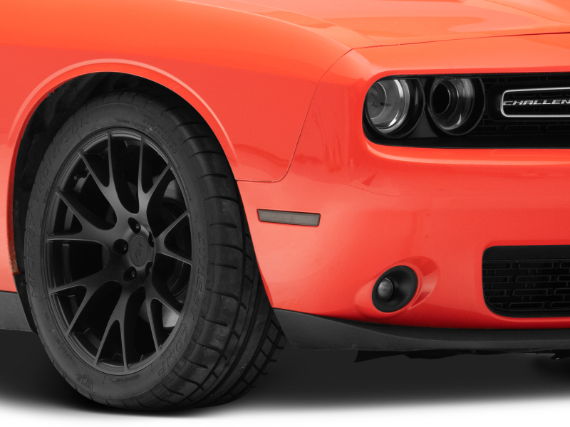 Dodge Challenger Side Marker Lights - Front + Rear - Raxiom - Axial Series LED - Smoked - `15-`23