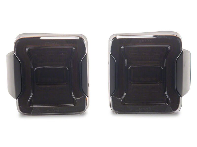Jeep Wrangler LED Taillights - Rear - Raxiom - Smoked Lens - Red Housing - `07-`18