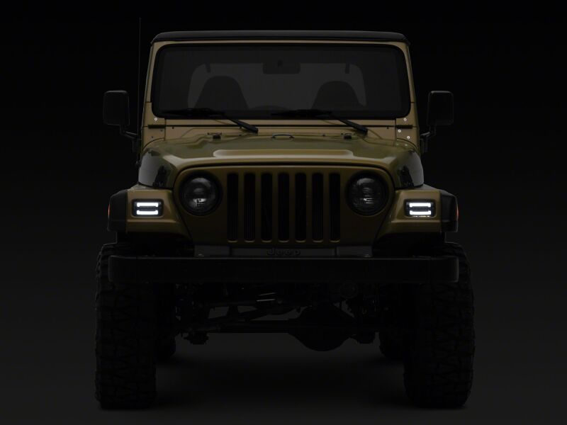 Jeep Wrangler LED Sequential Cornering Lights - Raxiom - Axial Series - Smoked - `97-`06