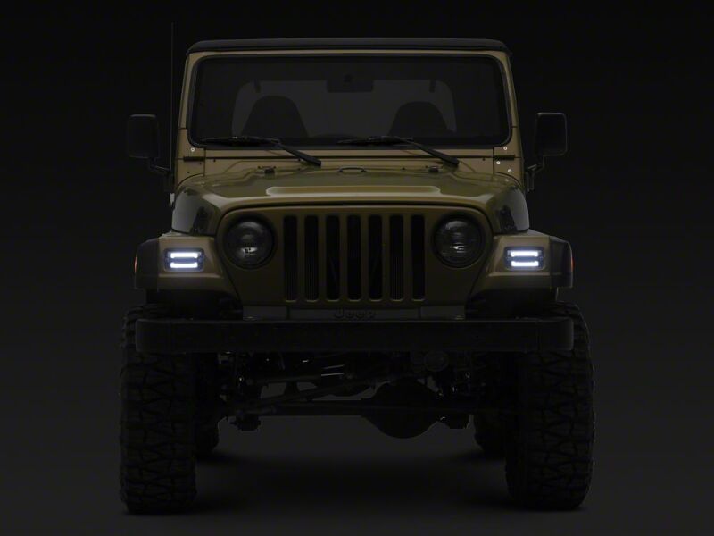 Jeep Wrangler Side Markers - Raxiom - LED Sequential Cornering - Clear - `97-`06