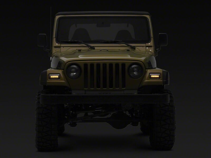 Jeep Wrangler Side Markers - Raxiom - LED Sequential Cornering - Clear - `97-`06