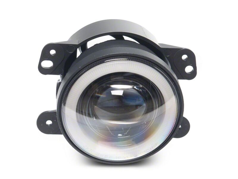 Jeep Wrangler Fog Lights - Raxiom - V2 LED Switchback with Amber Turn Signal and Halo Rings - `07-`18