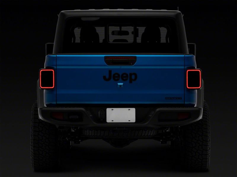 Jeep Gladiator JT Taillights - Rear - Raxiom - LED with Smoked Lens - Black - `20-`23