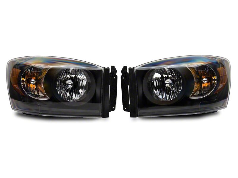 Dodge RAM 1500 LED Headlights - Raxiom - Axial Series Euro - Black - `06-`08