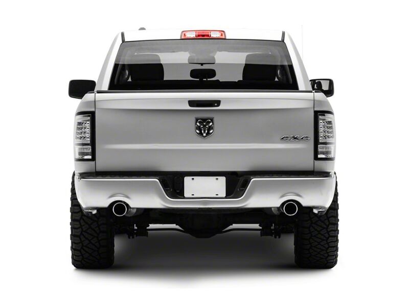 Dodge RAM 1500 LED Taillights - Rear - Raxiom - Axial Series - Chrome Housing - Clear Lens - `09-`18