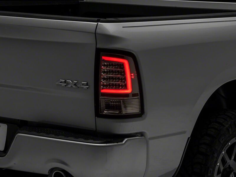 Dodge RAM 1500 LED Taillights - Rear - Raxiom - Axial Series - Chrome Housing - Clear Lens - `09-`18