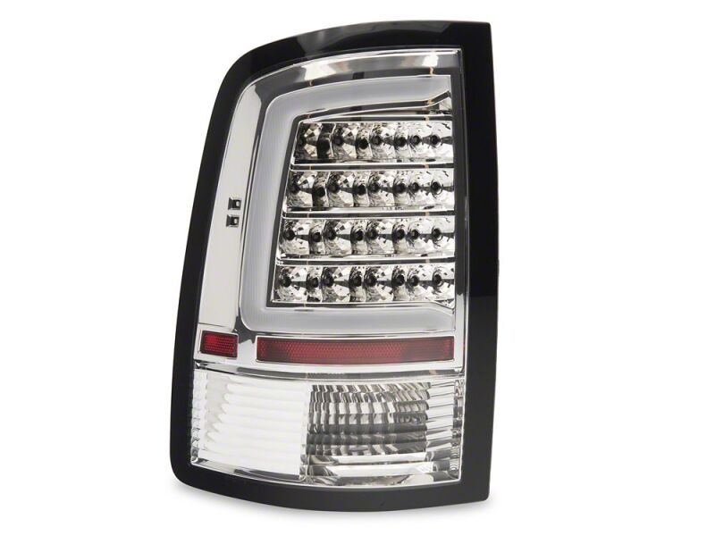 Dodge RAM 1500 LED Taillights - Rear - Raxiom - Axial Series - Chrome Housing - Clear Lens - `09-`18