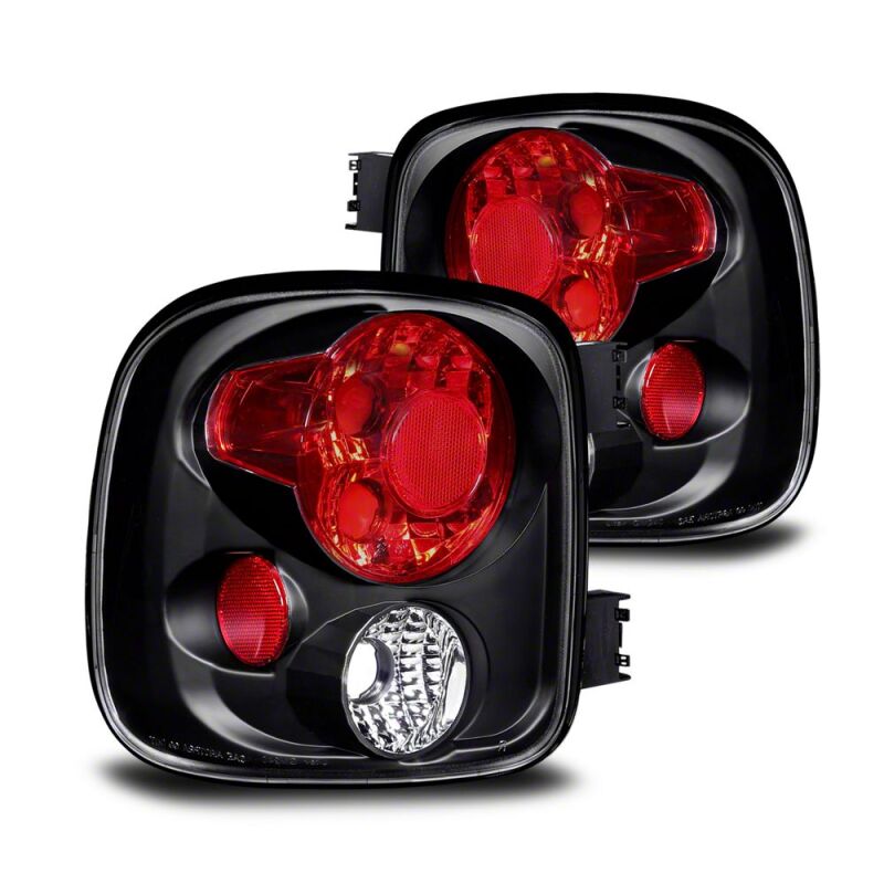 Chevrolet Silverado 1500 Stepside LED Taillights - Raxiom - Axial Series - Black Housing / Clear Lens - `99-`02