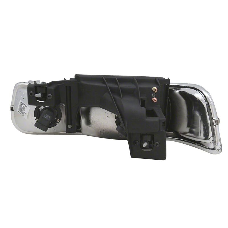 Chevrolet Silverado 1500 LED Headlights - Raxiom - Axial Series Euro - Chrome Housing - Clear Lens - `99-`02