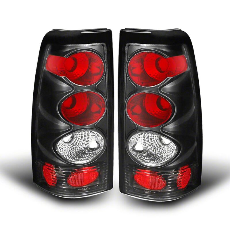 Chevrolet Silverado 1500 Fleetside LED Taillights - Raxiom - Axial Series - Black - Smoked Lens - `99-`02