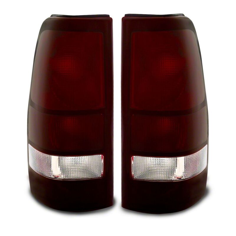 Chevrolet Silverado 1500 Fleetside LED Taillights - Raxiom - Axial Series - Black, Midnight Red Lens - `99-`02