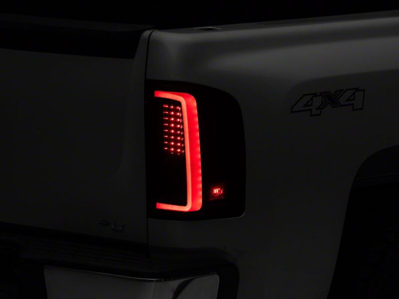 Chevrolet Silverado 1500 LED Taillights - Raxiom - G2 - Black Housing- Smoked Lens - `07-`13
