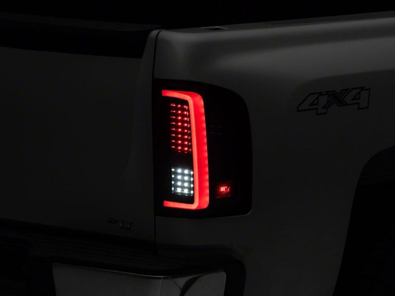 Chevrolet Silverado 1500 LED Taillights - Raxiom - G2 - Black Housing- Smoked Lens - `07-`13