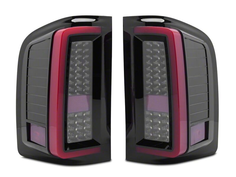 Chevrolet Silverado 1500 LED Taillights - Raxiom - G2 - Black Housing- Smoked Lens - `07-`13