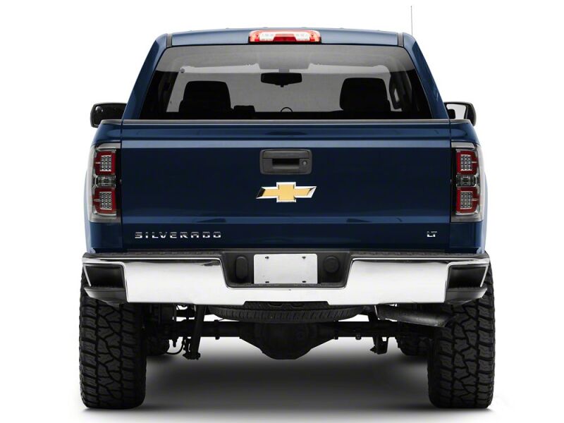 Chevrolet Silverado 1500 LED Taillights - Raxiom - SeqTurn Signals - Chrome - Smoked Lens - `14-`18