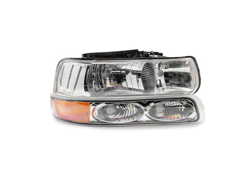 Chevrolet Silverado 1500 LED Headlights - Raxiom - OE Style - Chrome - `99-`02