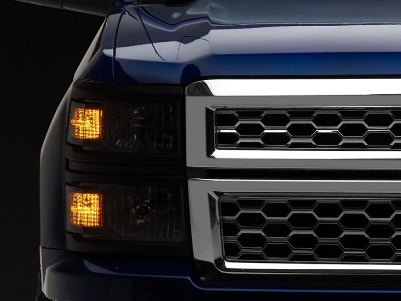 Chevrolet Silverado 1500 Headlights - Raxiom - OE Style - Black - `14-`15